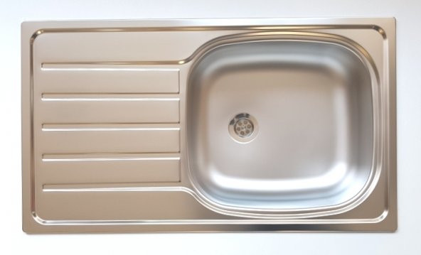 ARTENOVA PASLANMAZ ÇELİK DELİKSİZ MUTFAK EVYESİ 76X43,5 EVYE ürün görseli 1