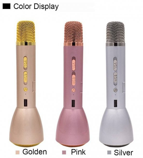 Bluetooth Mikrofon Karaoke - Resim 3