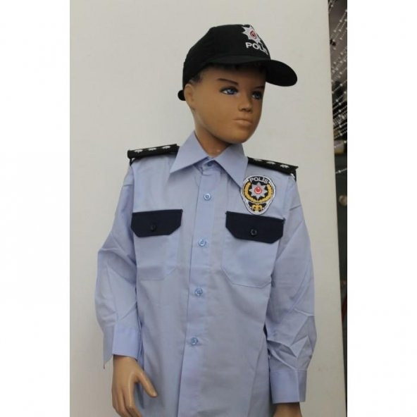 Erkek Çocuk Asayiş Polis Kostümü - Resim 2