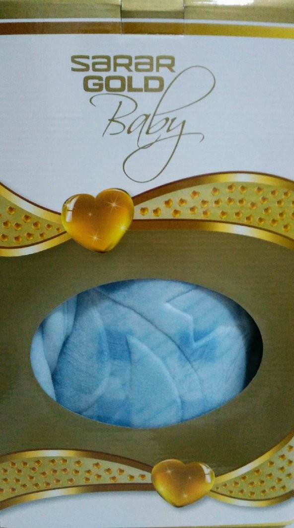 Sarar Gold Baby Vizon Kabartmalı Bebek Battaniyesi ürün görseli 1