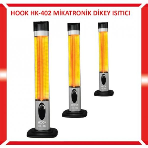 HOOK HK - 402 DİKEY ELEKTRİKLİ ISITICI SOBA, DİK ISITICI 2500 WATT KULE TİPİ DİKEY ELEKTRİKLİ ISITICI, DEVRİLME EMNİYETLİ SOBA - Resim 3