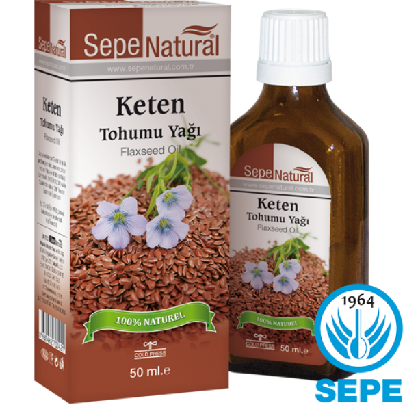 Keten Tohumu Yağı 50 ml 100 Saf Soğuk Sıkım Flaxseed Oil ürün görseli 1