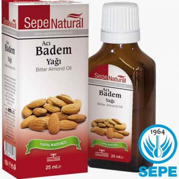 Acı Badem Yağı 25 ml Almond Oil 100 Saf Soğuk Sıkım Badem Yağı ürün görseli 1