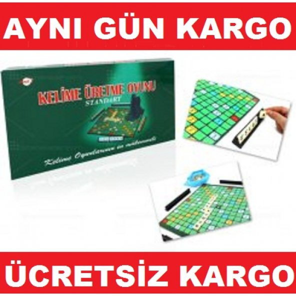 KELİME ÜRETME OYUNU - SCRABBLE BENZERİ EĞİTİCİ OYUNCAK ürün görseli 1