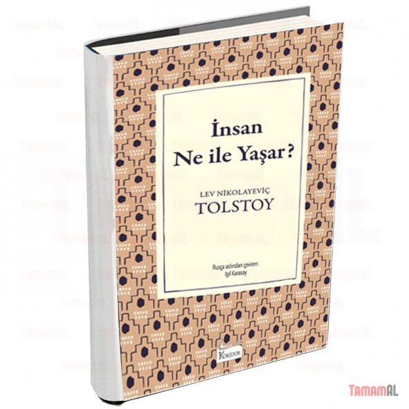 İNSAN NE İLE YAŞAR TOLSTOY LÜX BEZ CİLTLİ SERT KAPAK DÜNYA KLASİK ürün görseli 1