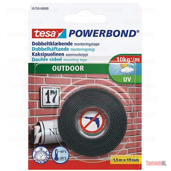 TESA DIŞ MEKAN Çift Taraflı Köpük Bant UV POWERBOND Çok KALİTELİ) ürün görseli 1