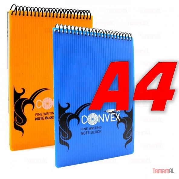 GIPTA A4 Dik Spiralli ÇİZGİLİ KARELİ PP KAPAK DEFTER (Bloknot) ürün görseli 1