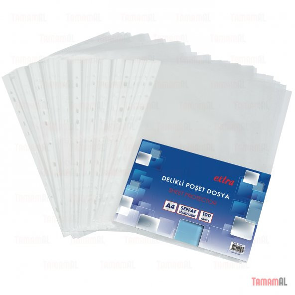 A4 POŞET DOSYA FÖY ŞEFFAF 100 LÜ 1 PAKET (KALIN KALİTELİ) ürün görseli 1