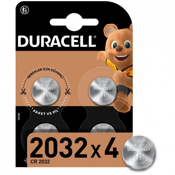 Duracell Dl/Cr 2032 3 V Lityum Pil 4Lü ürün görseli 1
