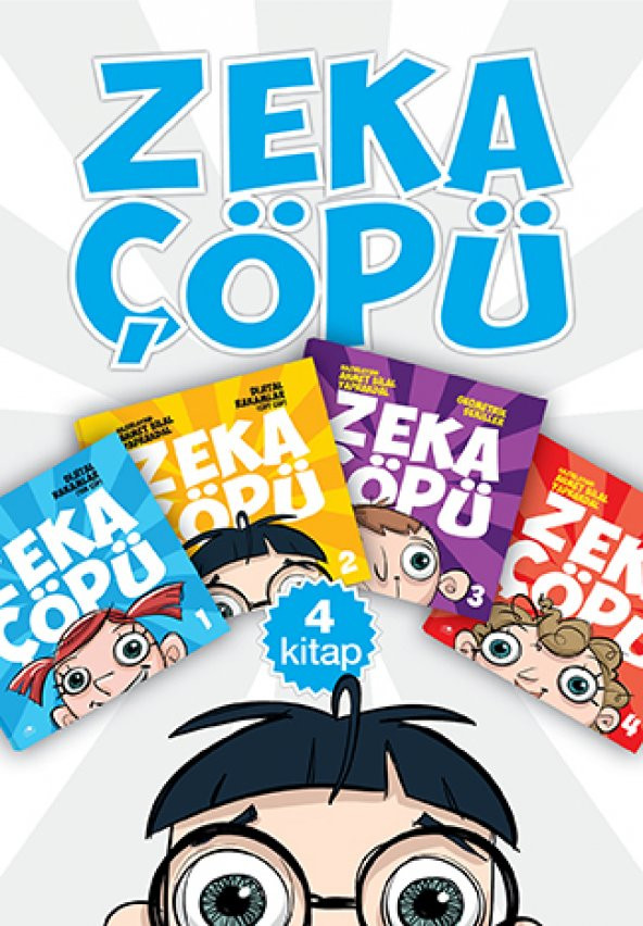 ZEKA ÇÖPÜ 1 2 3 4 SET 4 KİTAP (Dijital + Romen Rakam Geometrik) ürün görseli 1