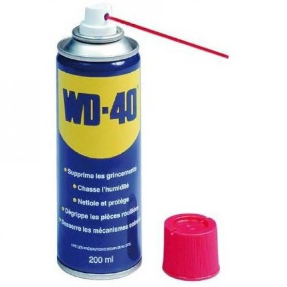 WD 40 200 ml GENEL AMAÇLI YAĞLAMA SPREYİ VE PAS SÖKÜCÜ pipetli ürün görseli 1