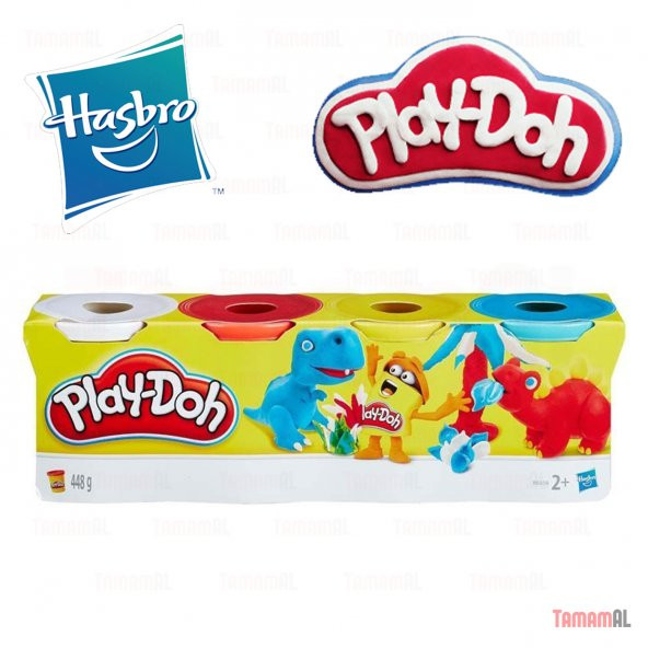 PLAY-DOH HASBRO (GERÇEK MARKA) OYUN HAMURU 4 RENK 448GR ürün görseli 1