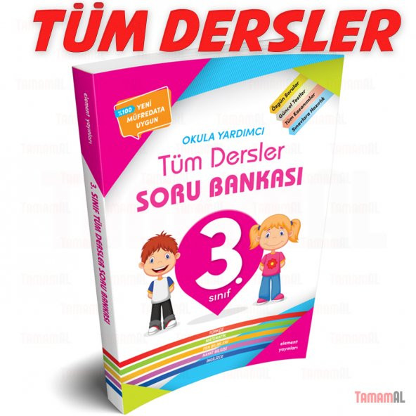 3.SINIF TÜM DERSLER SORU BANKASI TÜRKÇE MATEMATİK FEN İNG HAYAT B ürün görseli 1