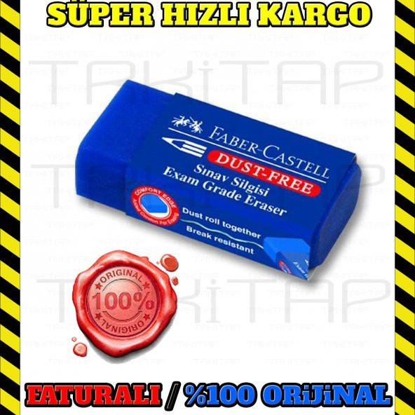 FABER CASTELL SINAV SİLGİSİ MAVİ - Resim 4