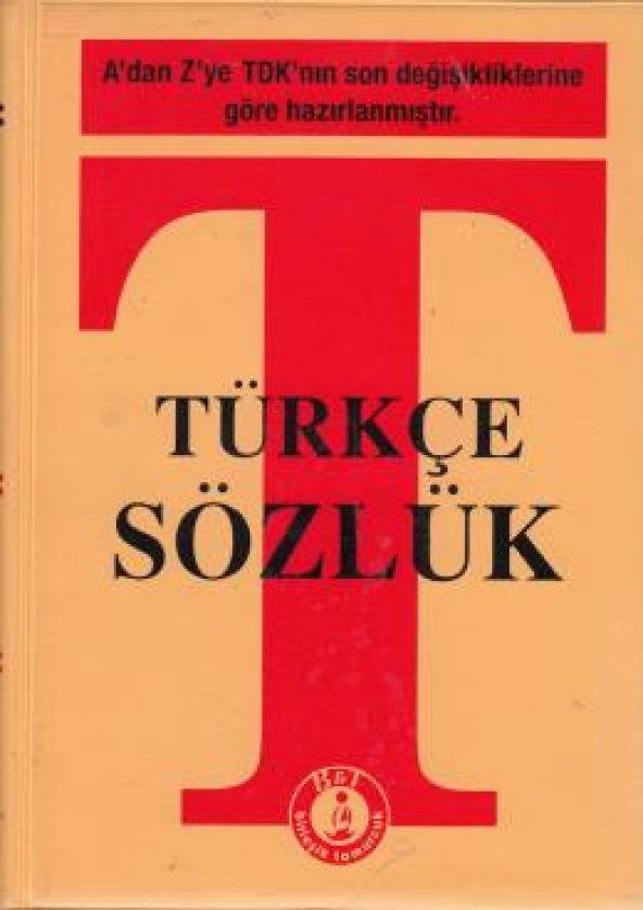 BÜYÜK BOY TÜRKÇE SÖZLÜK TDK YA GÖRE HAZIRLANMIŞ PLASTİK KAPAK ürün görseli 1