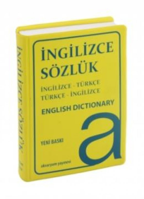 İNGİLİZCE TÜRKÇE ÇİFT TARAFLI SÖZLÜK PLASTİK KAPAK 480 SAYFA YENİ ürün görseli 1