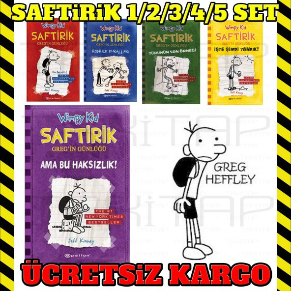 EPSİLON Yayınları Saftirik Greg Serisi 1 2 3 4 5 Set 5 KİTAP ürün görseli 1
