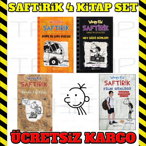 EPSİLON Yayınları Saftirik Greg Serisi 9 10 +2Kitaplık Set 4KİTAP ürün görseli 1