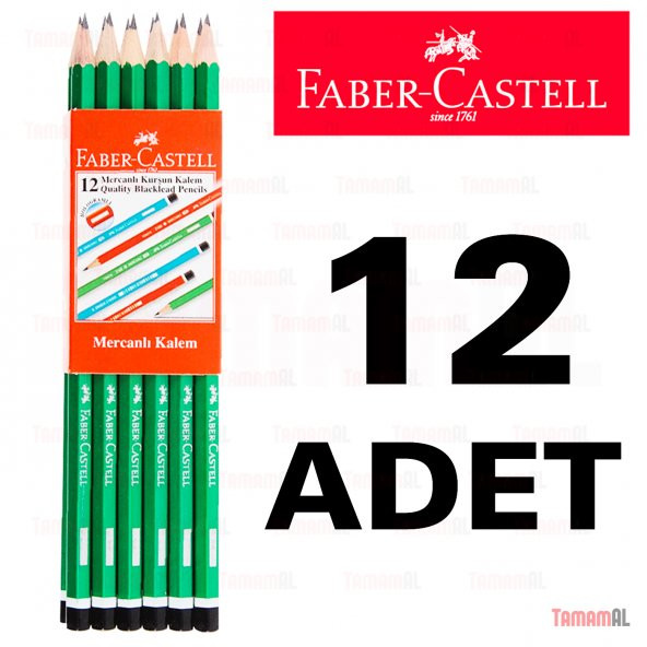 FABER CASTEL MERCANLI KURŞUN KALEM 2160 1 DÜZİNE 8690826216024 ürün görseli 1