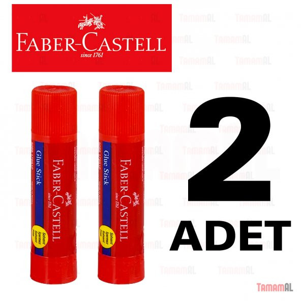 2 ADET FABER CASTELL STİCK ÇEVİRMLELİ YAPIŞTIRICI 10 GR. KÜÇÜK ürün görseli 1