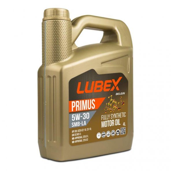Lubex Primus SMB-LA 5W-30 4 Lt Tam Sentetik DPFli Motor Yağı ürün görseli 1