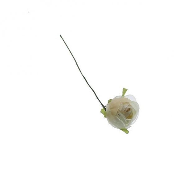 6 Adet 5cm Kumaş Tomurcuk Gül - Resim 7