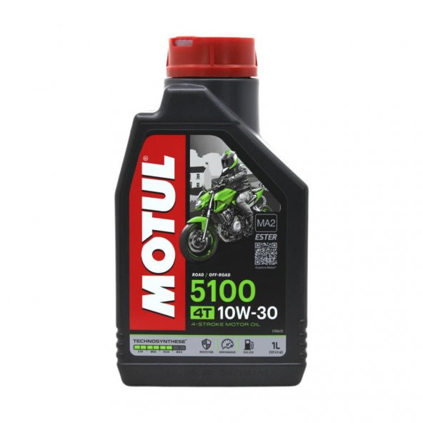Motul 5100 10W-30 4T 1 Lt 4 Zamanlı Motosiklet Motor Yağı ürün görseli 1