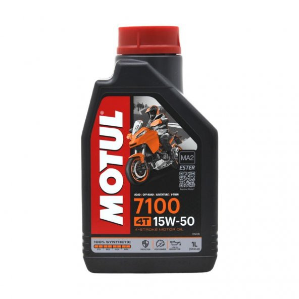 Motul 7100 4T 15W-50 1 Lt 4 Zamanlı Motosiklet Motor Yağı ürün görseli 1