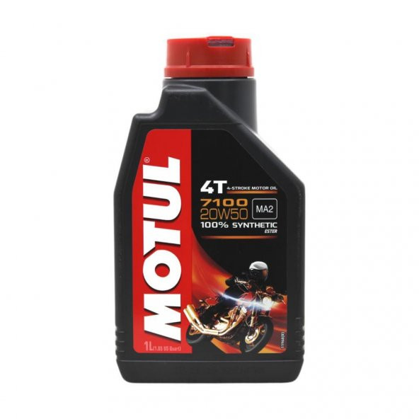 Motul 7100 4T 20W-50 1 Lt 4 Zamanlı Motosiklet Motor Yağı ürün görseli 1