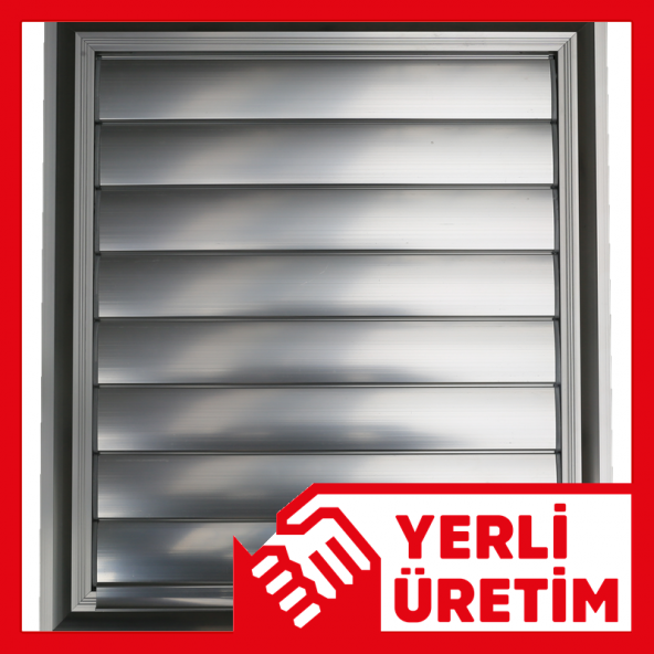 Temmenfez Piramit Aluminyum Parlak Krom Banyo, Wc Havalandırma Menfez, Panjur ürün görseli 1