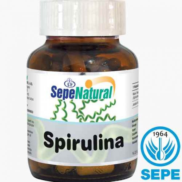 Spirulina 90 Kapsül 380 mg SEPE NATURAL Siprulina Yosun Hapı ürün görseli 1