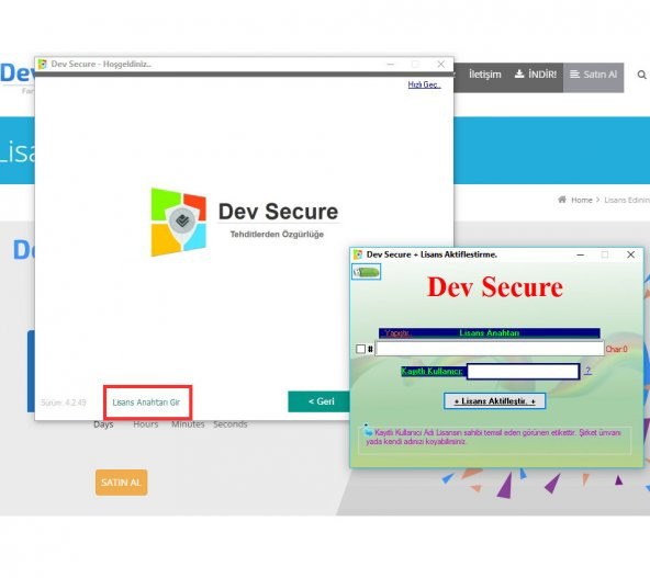 Dev Secure - 1PC, 2YIL - Masaüstü Yerli Antivirüs - Resim 3