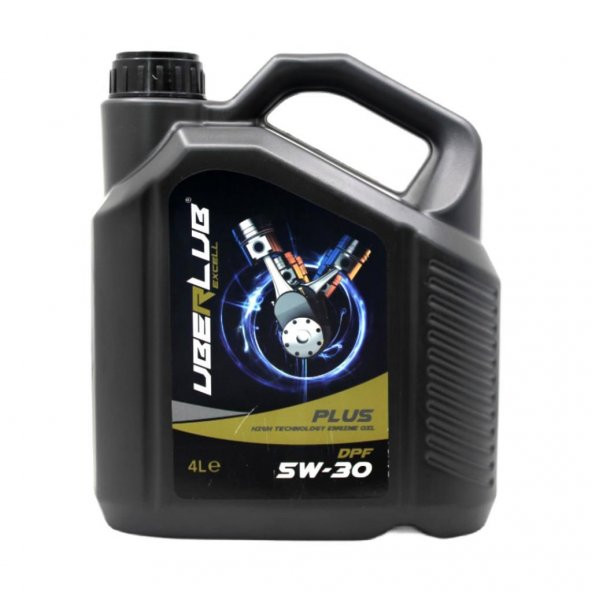 Uberlub Excell Plus 5W-30 DPF 4 Lt Tam Sentetik Motor Yağı ürün görseli 1