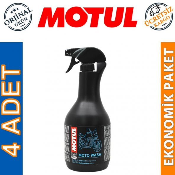 Motul E2 Moto Wash 1 Lt Motosiklet Temizleme Köpüğü (4 Adet) ürün görseli 1