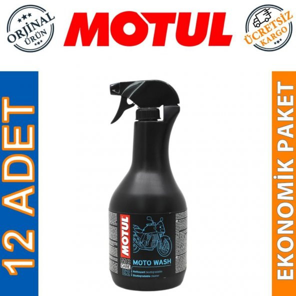 Motul E2 Moto Wash 1 Lt Motosiklet Temizleme Köpüğü (12 Adet) ürün görseli 1