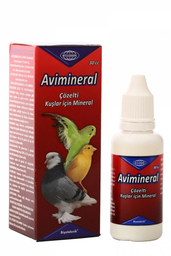 BiyoTeknik Kuş AviMineral 30 cc ürün görseli 1