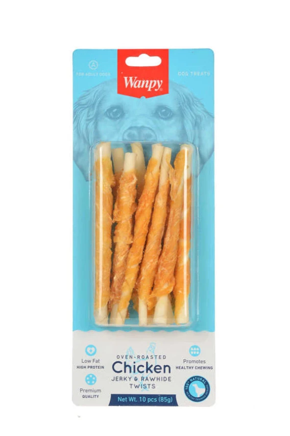 Wanpy Deri Üzerine Tavuk Sarılı 85 gr CD-10H  Köpek Ödülü ürün görseli 1