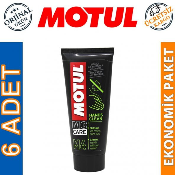 Motul M4 Susuz El Temizleme Kremi 100 ML Hands Clean (6 Adet) ürün görseli 1