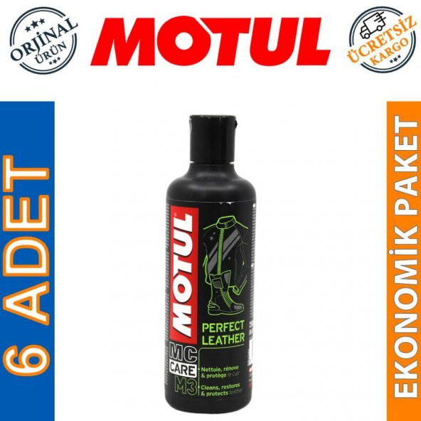 Motul M3 Deri Temizleyici Bakım Kremi 250 ML Perfect Leather (12 Adet) ürün görseli 1