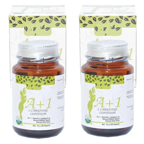 HHS A1 L-Carnitine Lepidium A+1 Bitkisel 30 Kapsül X 2 Adet Kutu - Resim 4