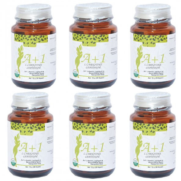 A1 L-Carnitine Lepidium Bitkisel 30 Kapsül X 6 Adet ürün görseli 1