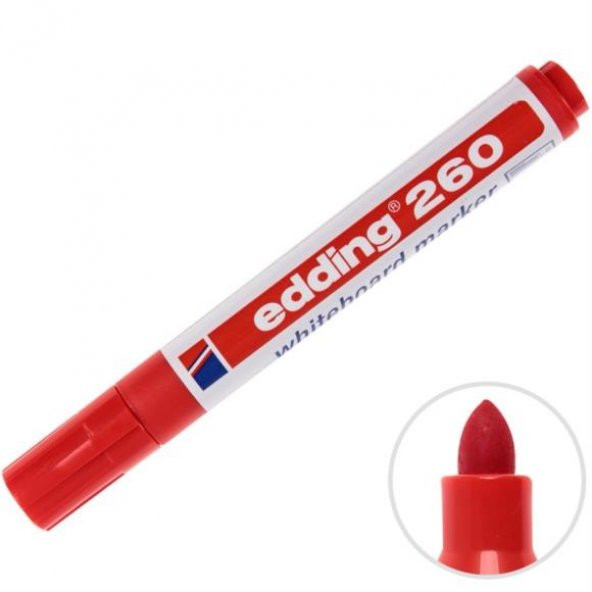 EDDING 260 1.5-3mm TAHTA KALEMI KIRMIZI TEKLI ürün görseli 1