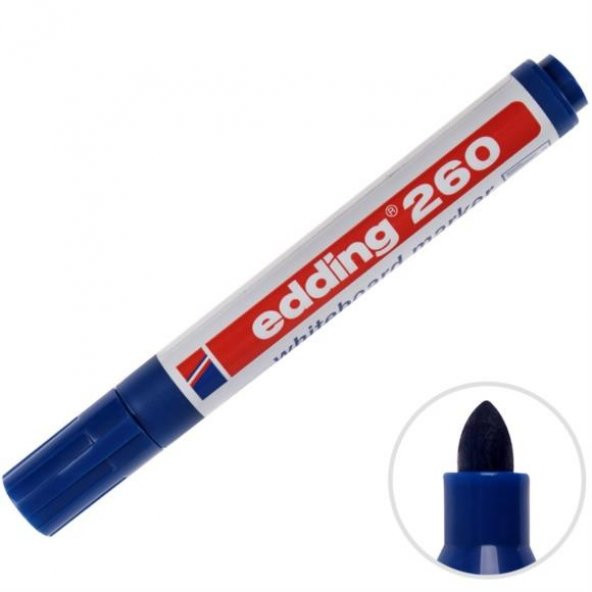 EDDING 260 1.5-3mm TAHTA KALEMI MAVI TEKLI ürün görseli 1