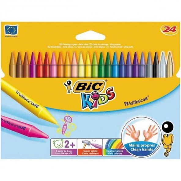 BIC KIDS PLASTIDECOR PAST BOYA SILINE 24LU(829772) ürün görseli 1