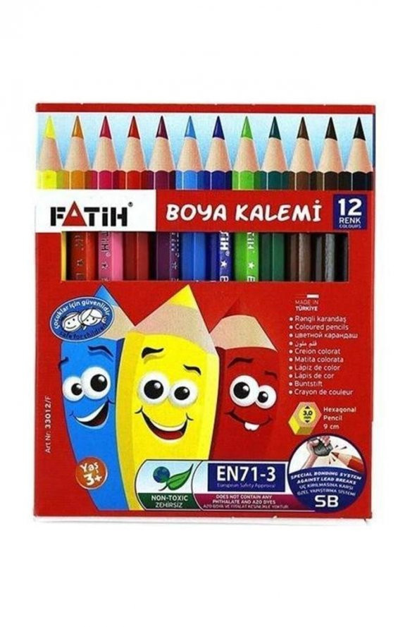FATIH KURUBOYA YARIM BOY 12 RENK (33012) ürün görseli 1