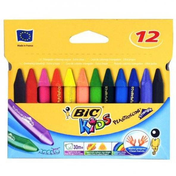 BIC UCGEN MUM BOYA ELLERI KIRLETMEYEN 12 LI 829773 ürün görseli 1