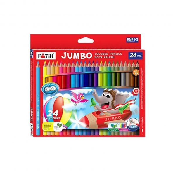 Fatıh Kuruboya Jumbo 24 Renk Karton Kutu (33350) ürün görseli 1