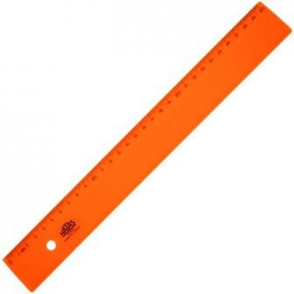HATAS GENIS PLASTIK CETVEL OPAK 30CM (0149) - Resim 3