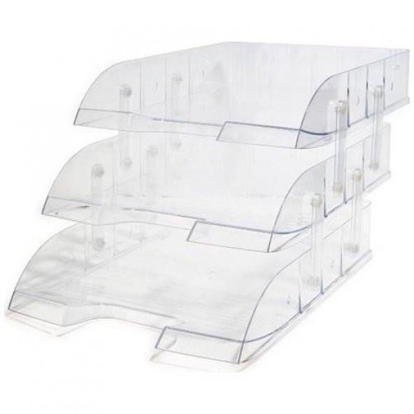 KRAF EVRAK RAFI PLASTIK 3 LU (829G) - Resim 2