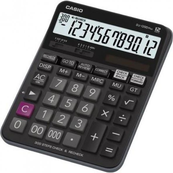 CASIO HESAP MAKINESI KONT MASA DJ-120D PLUS 12HANE ürün görseli 1